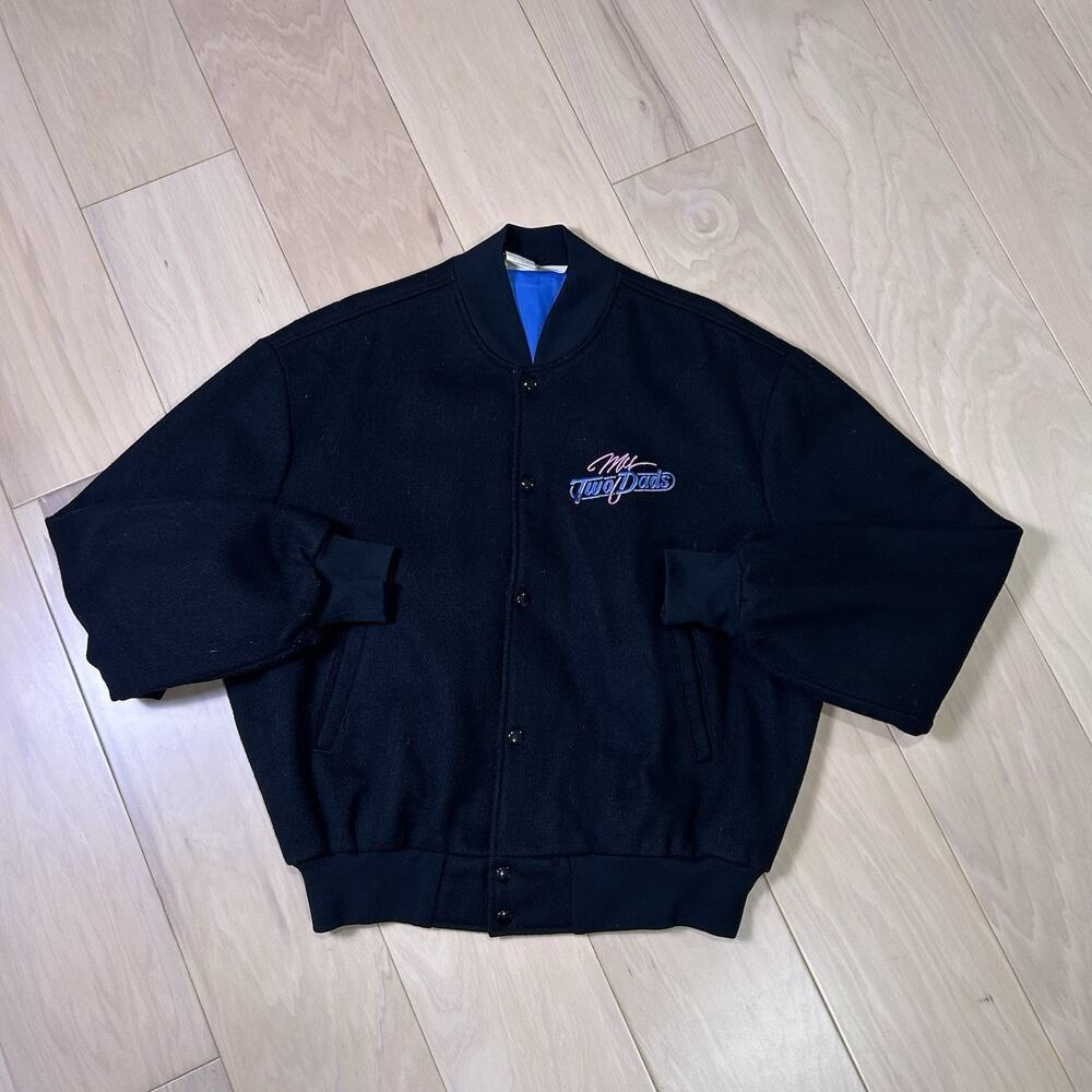 Vintage Starwears Two Dads Cast Crew Varsity Jacket Size XL